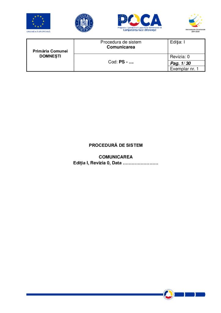 thumbnail of PROCEDURA SISTEM Comunicare DOMNESTI POCA 151542